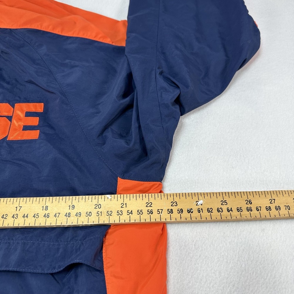 Vintage Syracuse Windbreaker Jacket Mens Medium Blue Orange NCAA Nike USA 90s - Picture 10 of 12